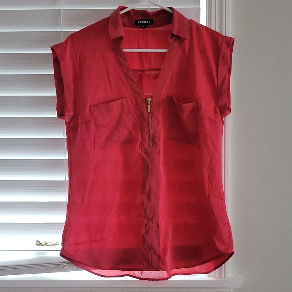 Red blouse